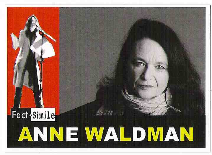 Anne Waldman Poetry Trading Card